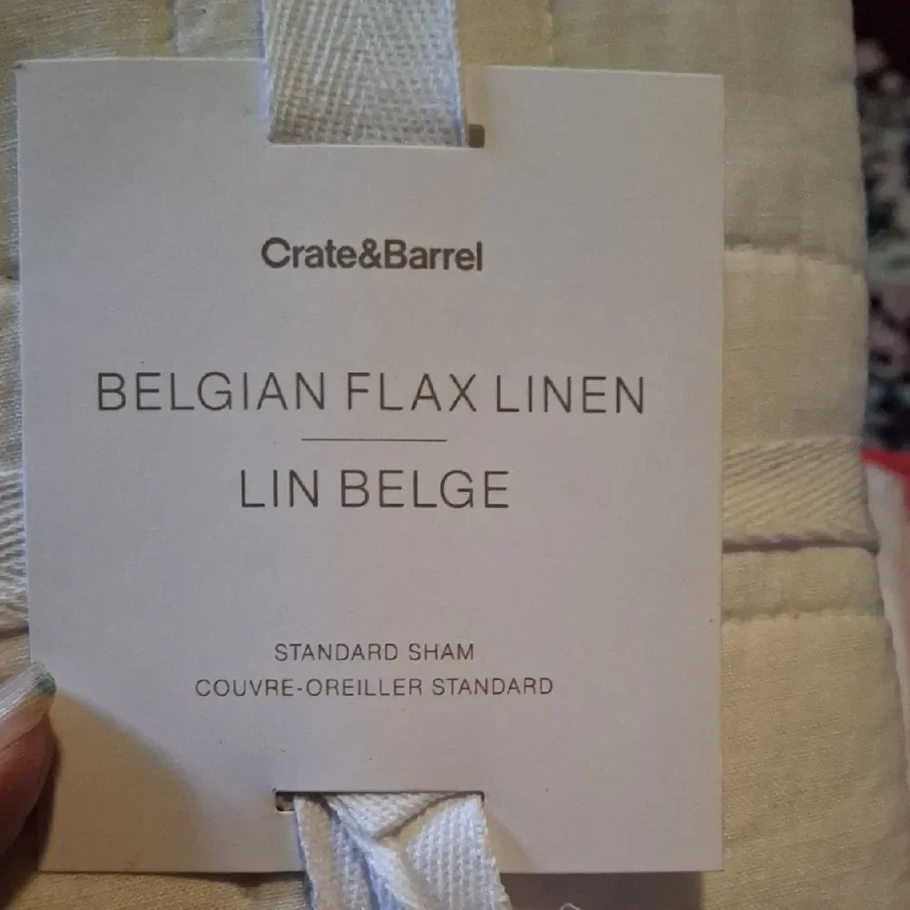 Bedding Lot Casaluna Belgian Flax Sham, Twin XL Sheet Set, Caterpillow Cover